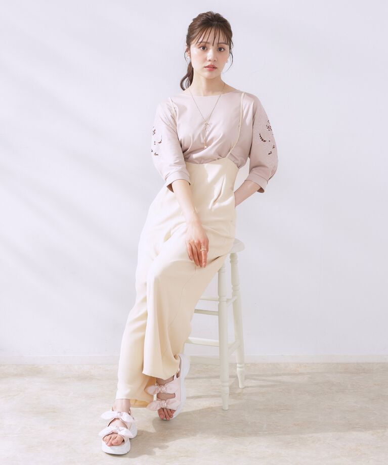 Couture broach「【マシンウォッシャブル・きれいめ】キャミロンパース」|その他|