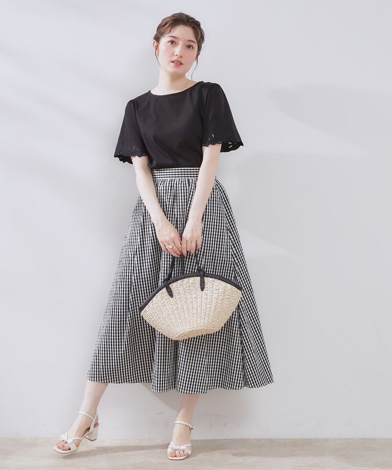 Couture broach「【接触冷感・UVカット】袖エンブロサイロコンパクト」|Tシャツ・カットソー|