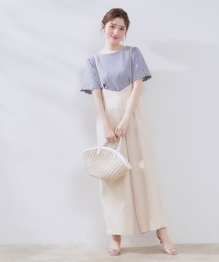 Couture broach「【接触冷感・UVカット】袖エンブロサイロコンパクト」|Tシャツ・カットソー|