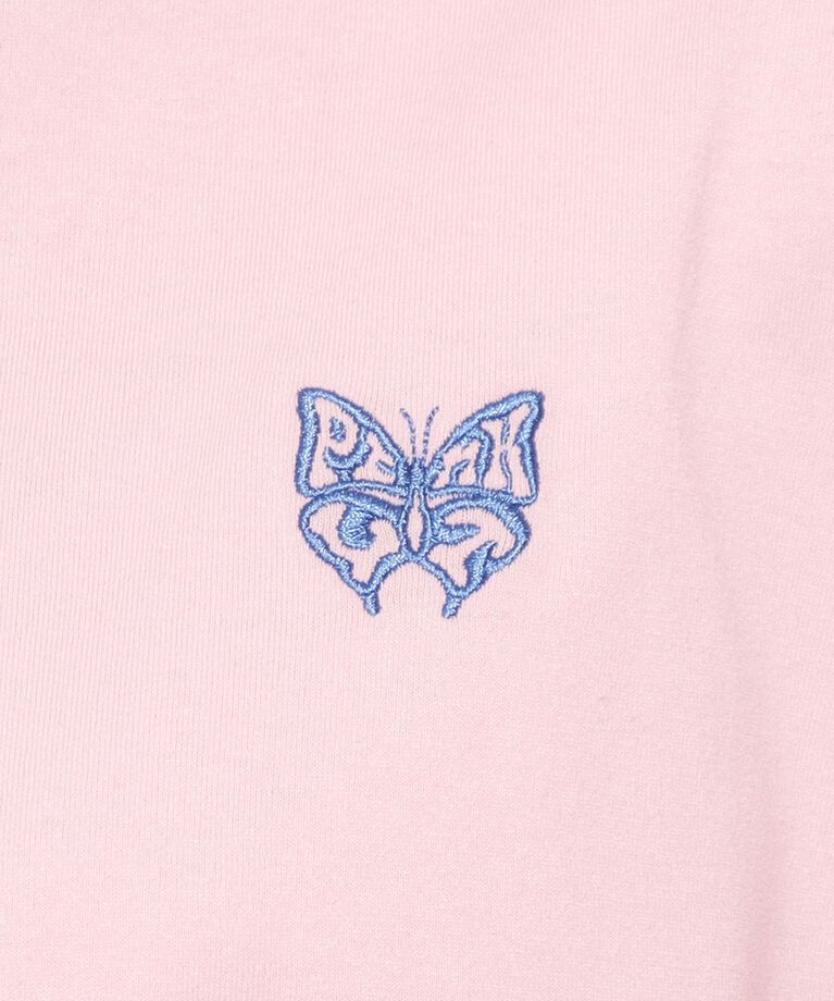 PINK-latte「【スクールコーデ】袖ラインリボンTシャツ」|Tシャツ・カットソー|