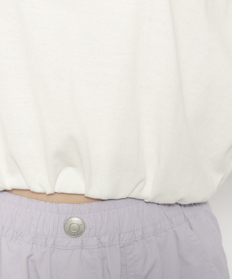 PINK-latte「【スクールコーデ】袖ラインリボンTシャツ」|Tシャツ・カットソー|