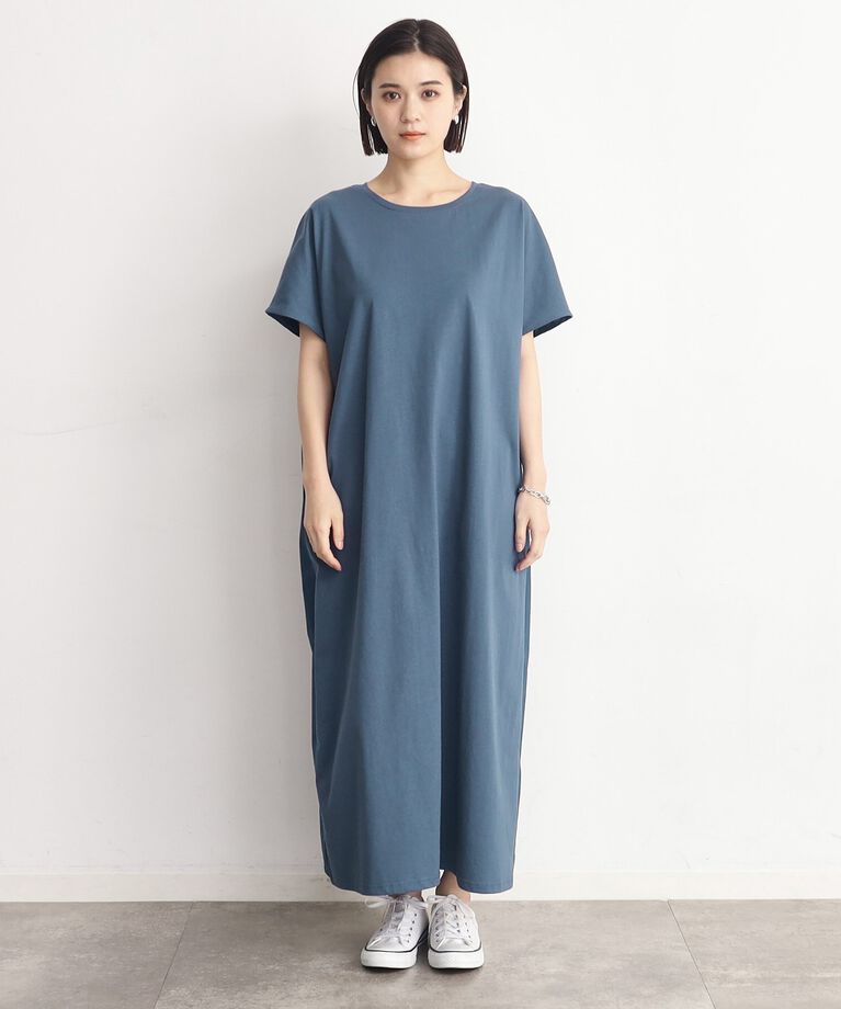 THE SHOP TK「バックギャザー切り替えワンピース【洗える】」|ワンピース|