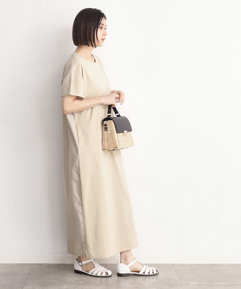 THE SHOP TK「バックギャザー切り替えワンピース【洗える】」|ワンピース|