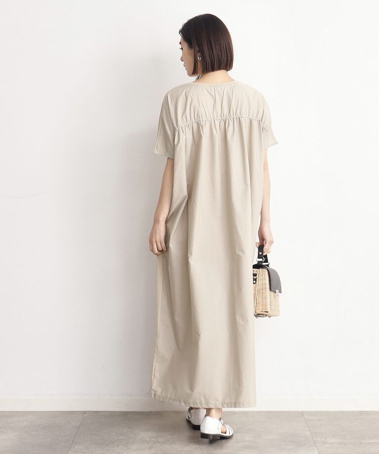 THE SHOP TK「バックギャザー切り替えワンピース【洗える】」|ワンピース|