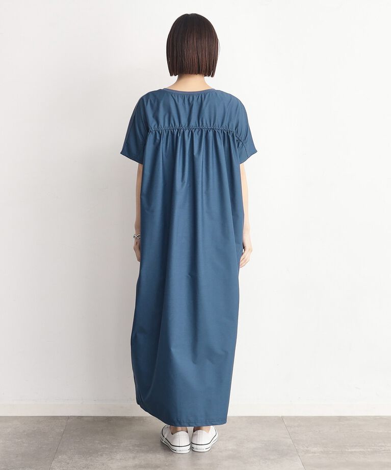 THE SHOP TK「バックギャザー切り替えワンピース【洗える】」|ワンピース|
