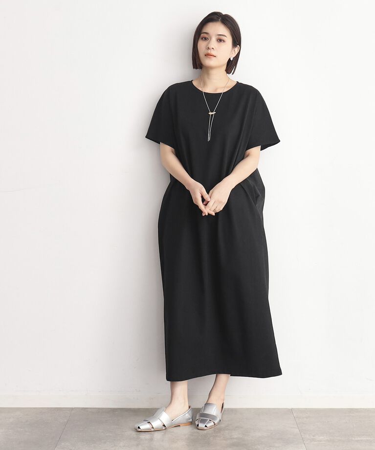 THE SHOP TK「バックギャザー切り替えワンピース【洗える】」|ワンピース|