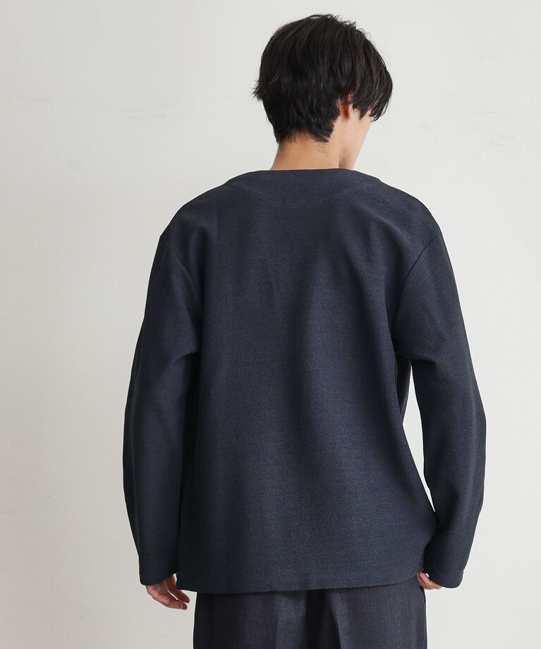 THE SHOP TK「バルキータッチノーカラーカーディガン」|カーディガン|