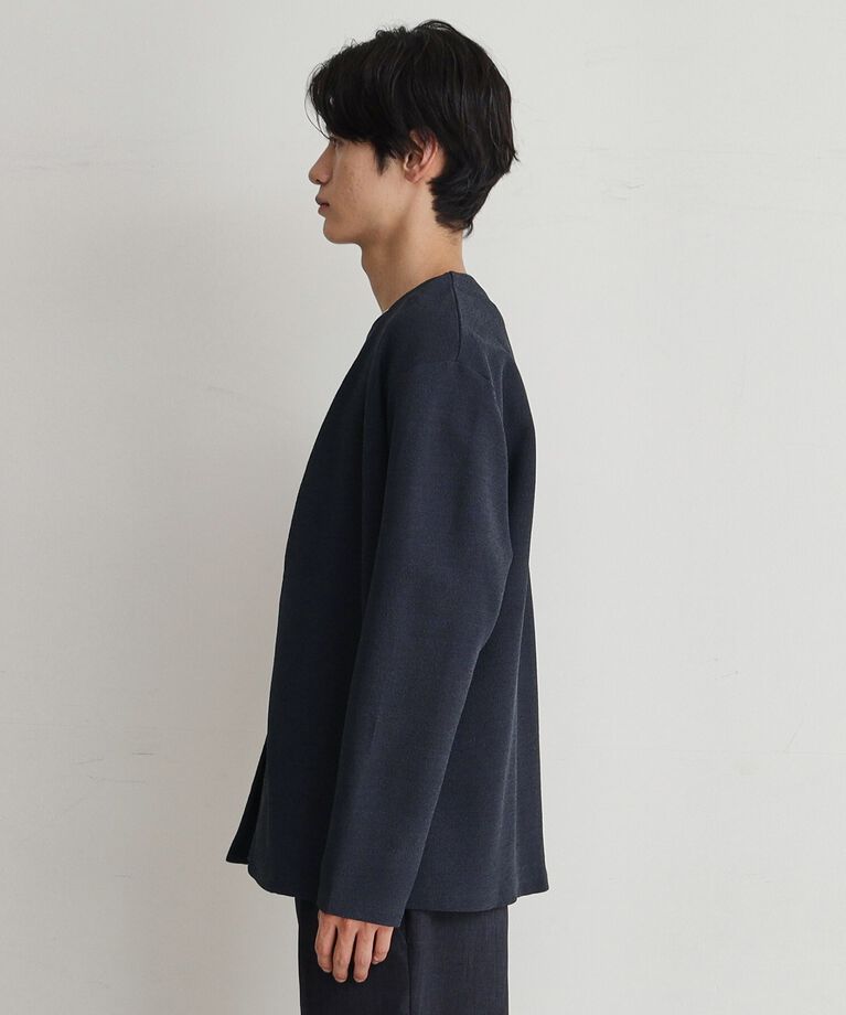 THE SHOP TK「バルキータッチノーカラーカーディガン」|カーディガン|