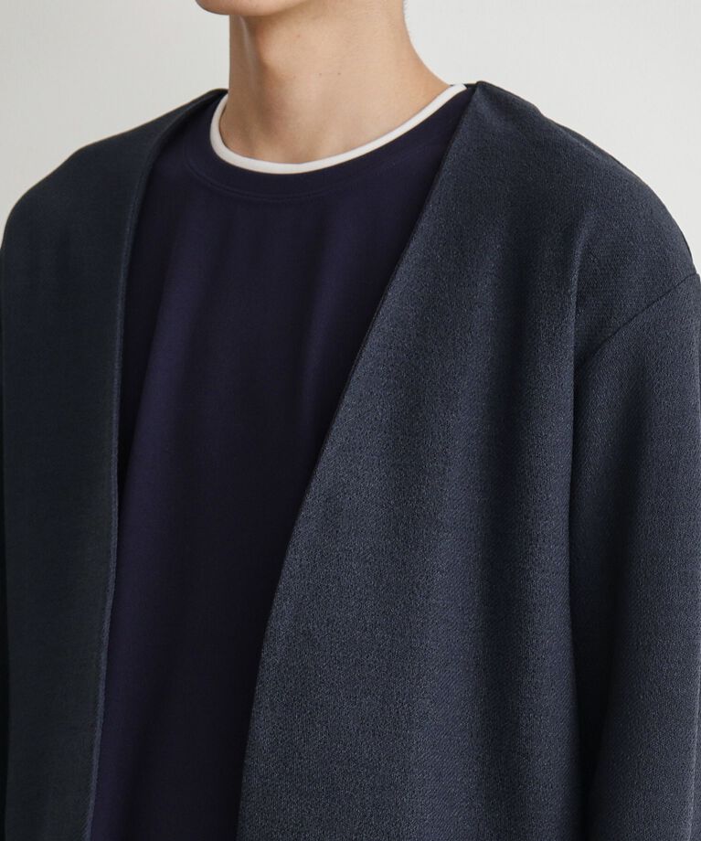 THE SHOP TK「バルキータッチノーカラーカーディガン」|カーディガン|