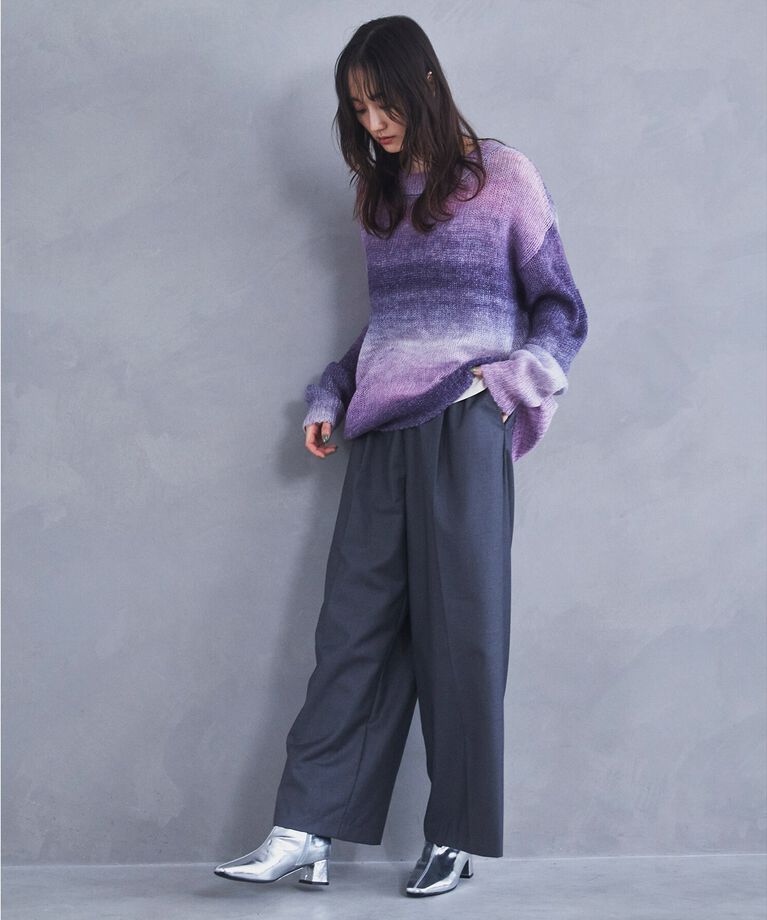 THE SHOP TK「【ヒルナンデス！で紹介】グラデーションシアーニット」|ニット・セーター|