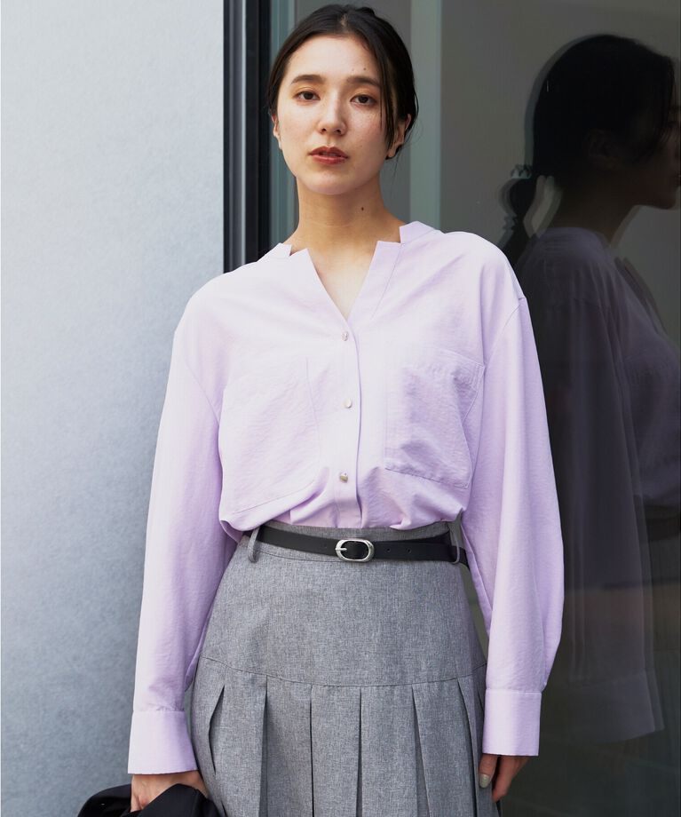 THE SHOP TK「【ヒルナンデス！で紹介】Wポケットシャツ　/ロングセラー/魅せる体形カバー服/洗濯機OK」|シャツ・ブラウス|