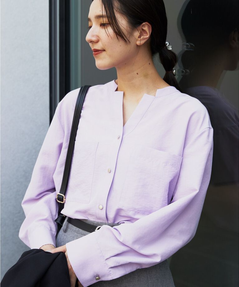 THE SHOP TK「【ヒルナンデス！で紹介】Wポケットシャツ　/ロングセラー/魅せる体形カバー服/洗濯機OK」|シャツ・ブラウス|