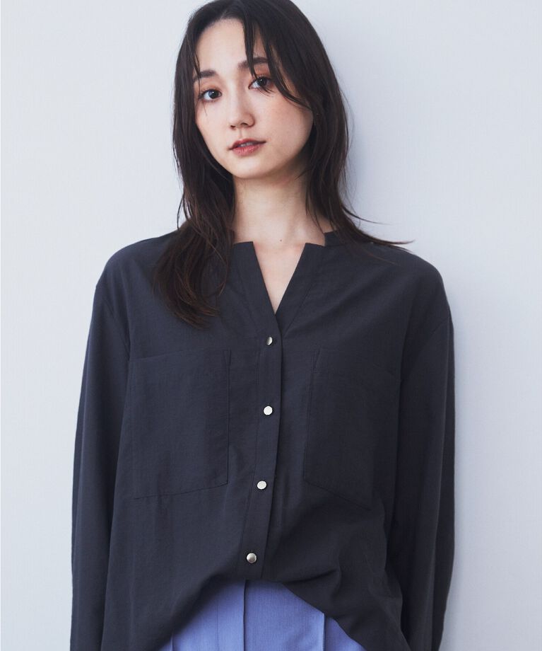 THE SHOP TK「【ヒルナンデス！で紹介】Wポケットシャツ　/ロングセラー/魅せる体形カバー服/洗濯機OK」|シャツ・ブラウス|