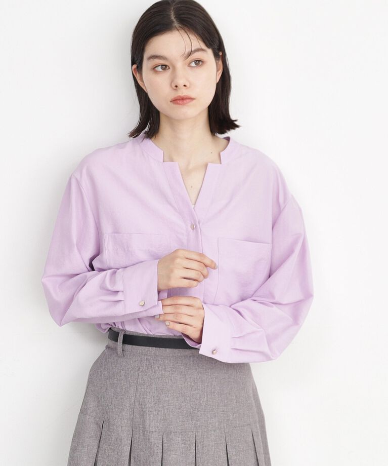 THE SHOP TK「【ヒルナンデス！で紹介】Wポケットシャツ　/ロングセラー/魅せる体形カバー服/洗濯機OK」|シャツ・ブラウス|ﾗﾍﾞﾝﾀﾞｰ(080)