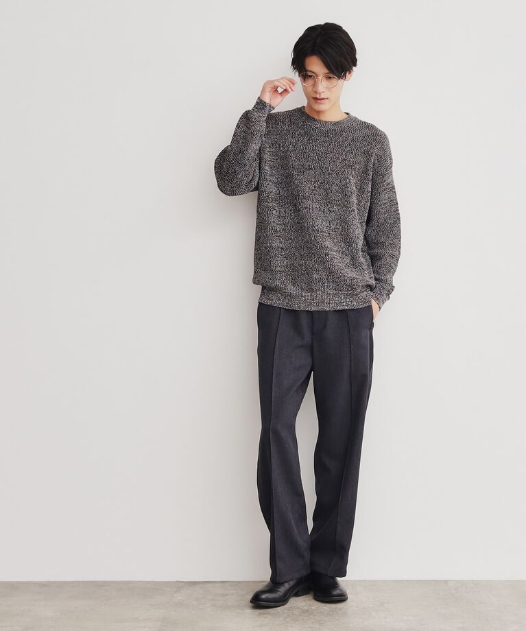 THE SHOP TK「畦編みニットプルオーバー リラックスシルエット」|ニット・セーター|