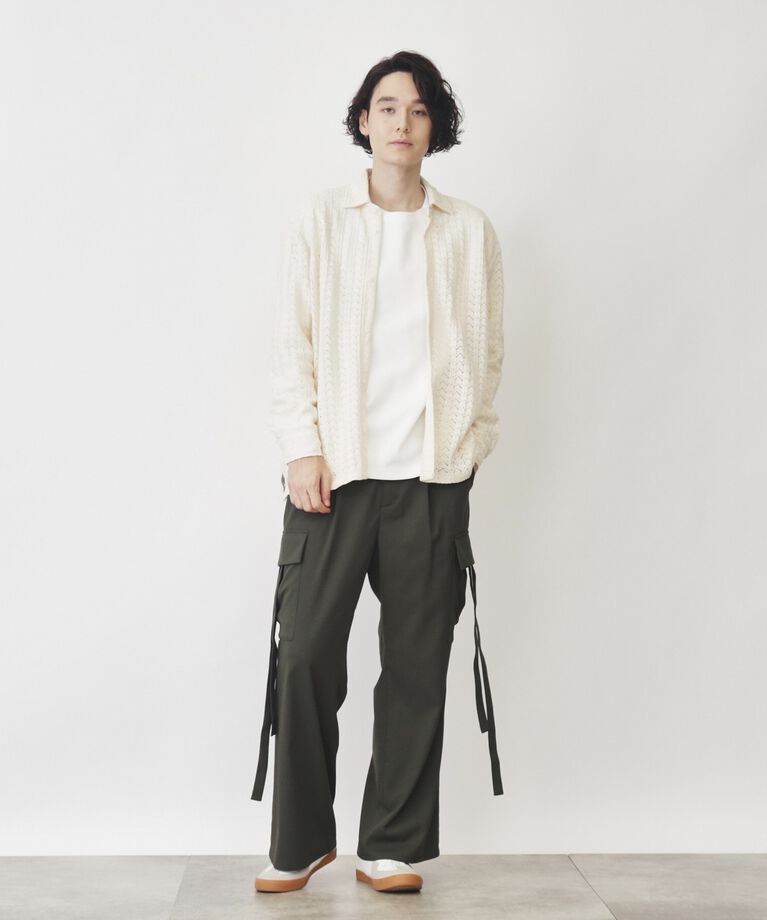 THE SHOP TK「テクスチャーニットシャツ」|シャツ・ブラウス|