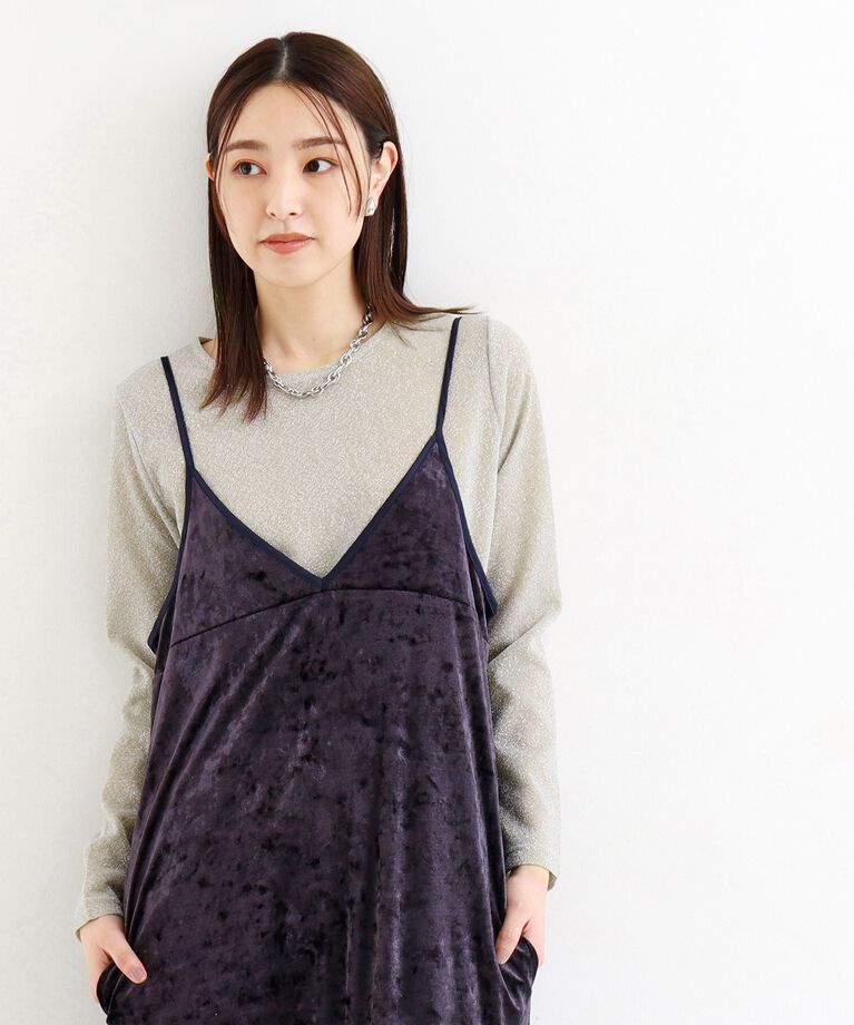 THE SHOP TK「ラメシアーパワーネットプルオーバー」|Tシャツ・カットソー|