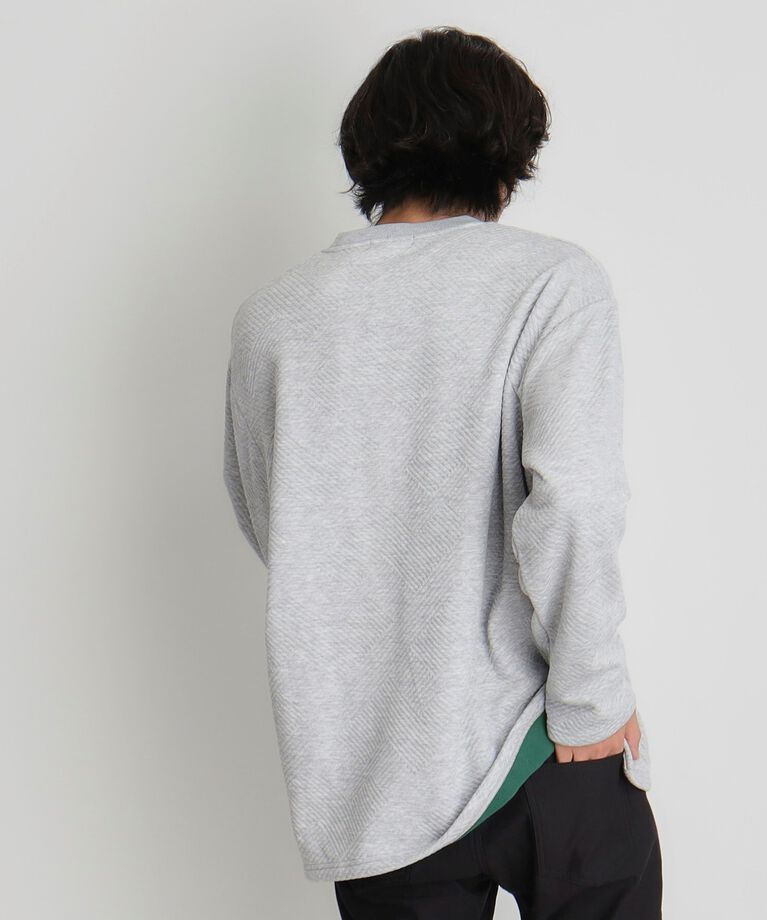 THE SHOP TK「ふくれキルティングフリースプルオーバー」|Tシャツ・カットソー|