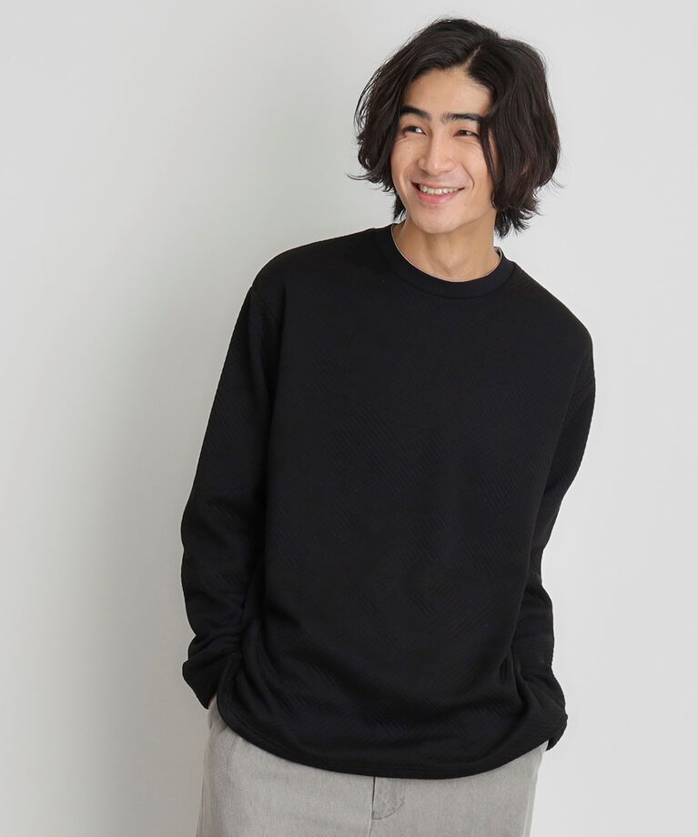 THE SHOP TK「ふくれキルティングフリースプルオーバー」|Tシャツ・カットソー|