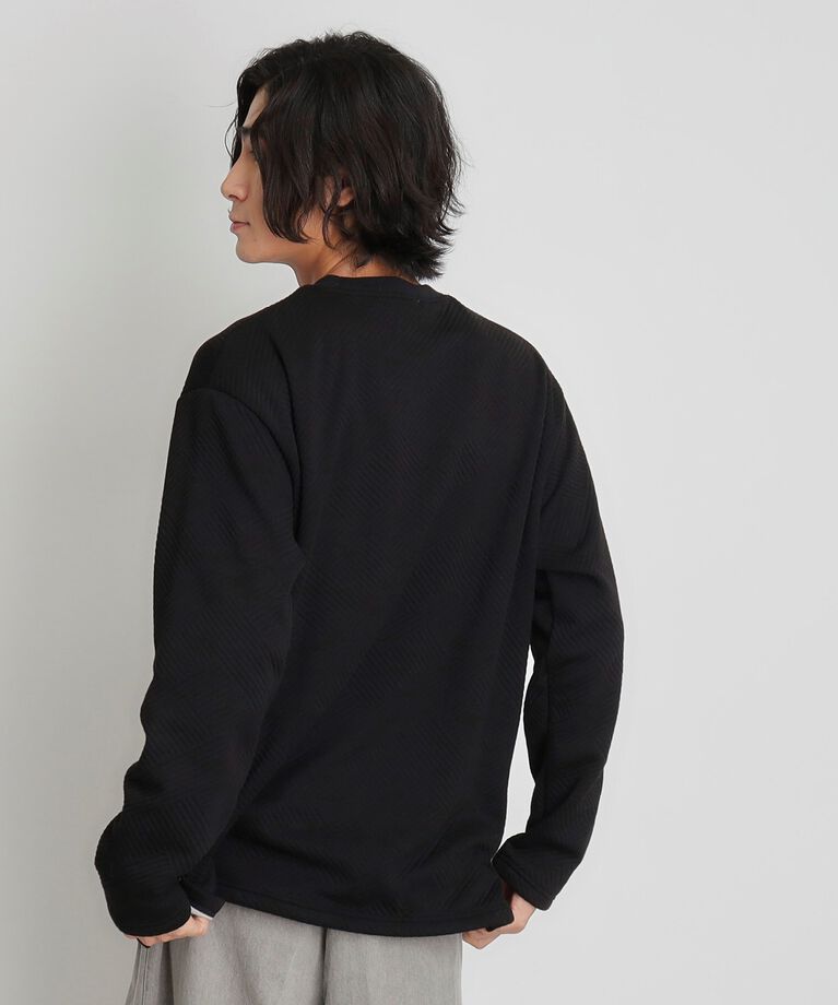 THE SHOP TK「ふくれキルティングフリースプルオーバー」|Tシャツ・カットソー|