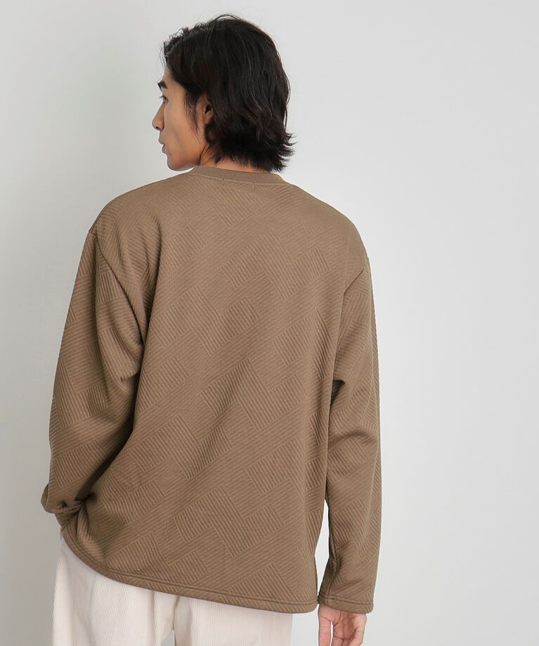 THE SHOP TK「ふくれキルティングフリースプルオーバー」|Tシャツ・カットソー|