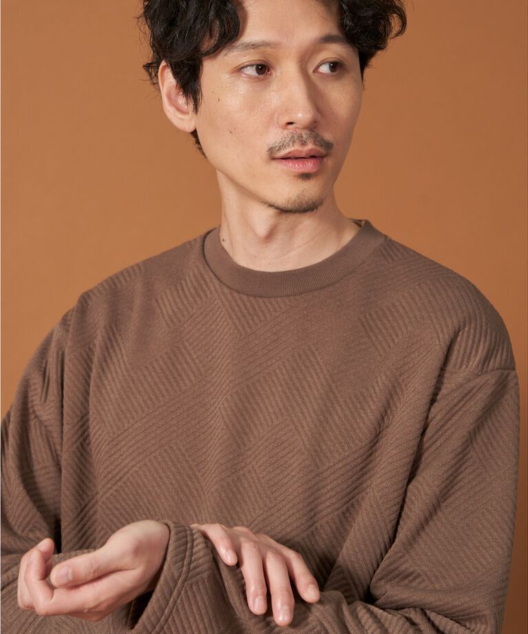 THE SHOP TK「ふくれキルティングフリースプルオーバー」|Tシャツ・カットソー|ﾓｶﾌﾞﾗｳﾝ(042)