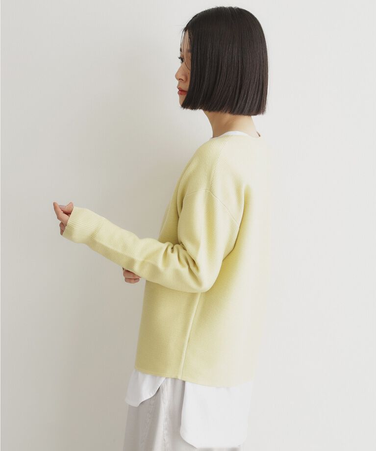 THE SHOP TK「【毛玉になりにくい/蓄熱性】春色_美人ガーターニット/洗える/体形カバー」|ニット・セーター|