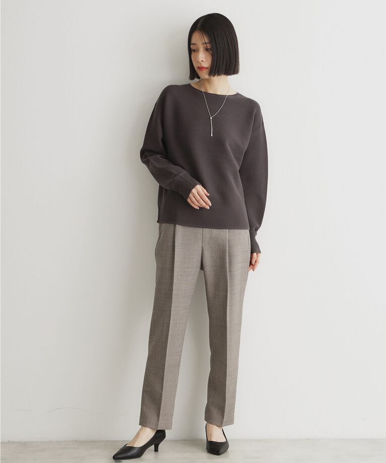 THE SHOP TK「【毛玉になりにくい/蓄熱性】春色_美人ガーターニット/洗える/体形カバー」|ニット・セーター|