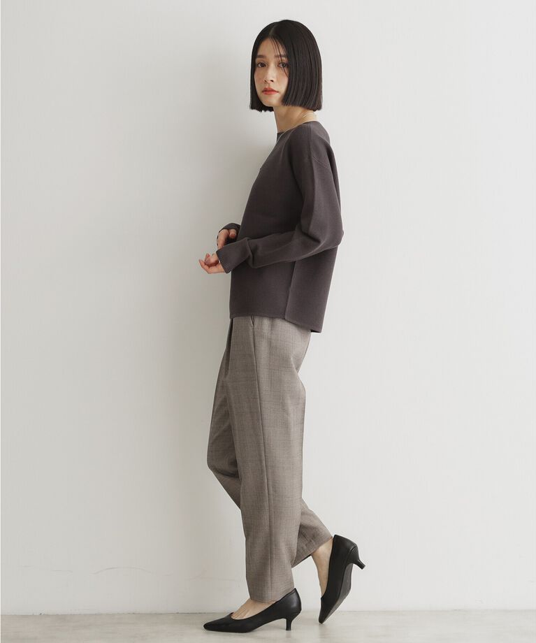 THE SHOP TK「【毛玉になりにくい/蓄熱性】春色_美人ガーターニット/洗える/体形カバー」|ニット・セーター|
