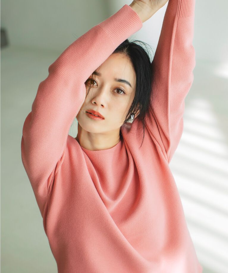 THE SHOP TK「【毛玉になりにくい/蓄熱性】春色_美人ガーターニット/洗える/体形カバー」|ニット・セーター|