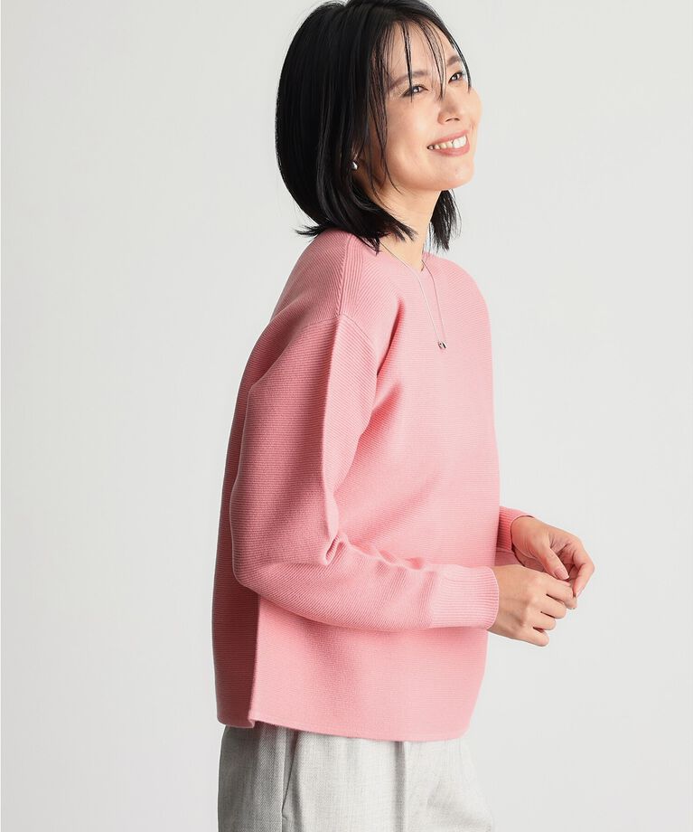 THE SHOP TK「【毛玉になりにくい/蓄熱性】春色_美人ガーターニット/洗える/体形カバー」|ニット・セーター|
