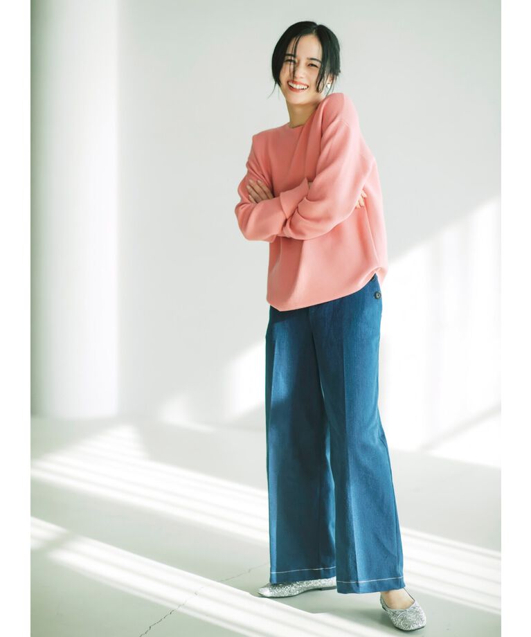 THE SHOP TK「【毛玉になりにくい/蓄熱性】春色_美人ガーターニット/洗える/体形カバー」|ニット・セーター|