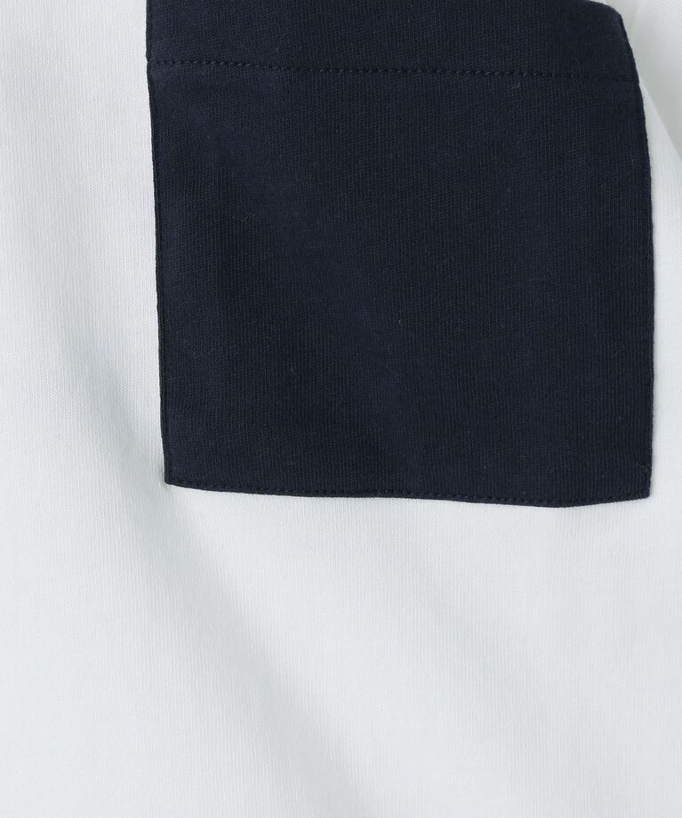 THE SHOP TK「【110-160】レイヤー風ポケットTシャツ/洗濯機OK」|Tシャツ・カットソー|