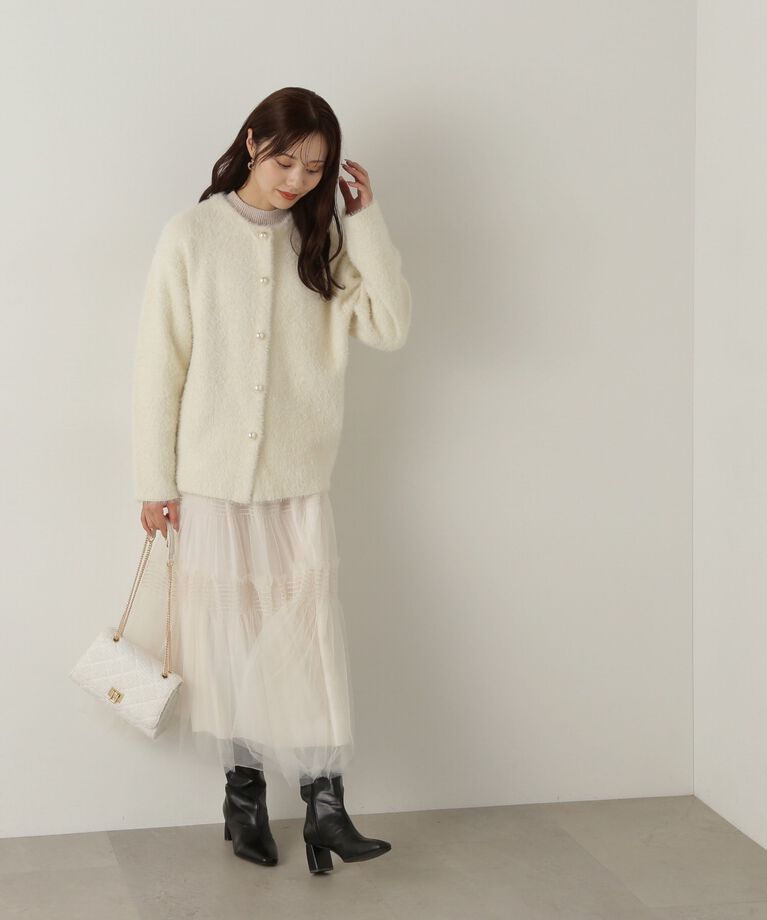 PROPORTION BODY DRESSING「チュールシャーリングティアードスカート」|スカート|
