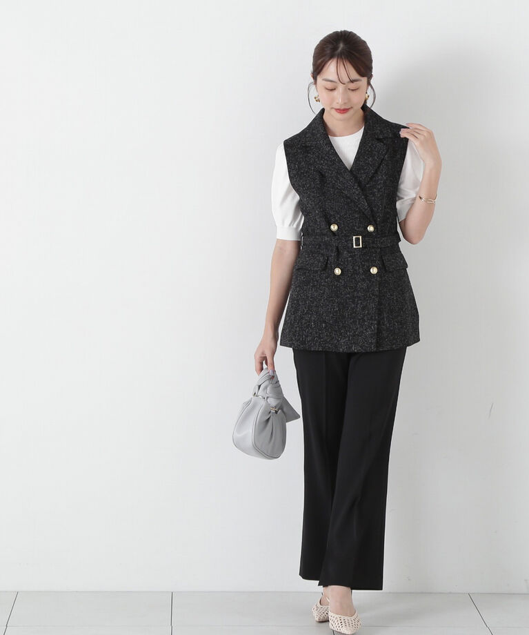 PROPORTION BODY DRESSING「ベルト付きジレ」|ブルゾン・スタジャン|