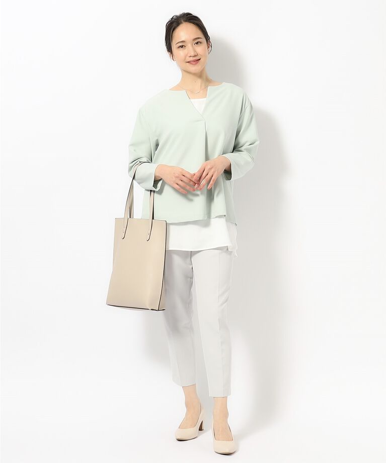 SHOO･LA･RUE「【S-5L/洗濯機可/2WAYストレッチ】ダブルクロスセンタープレステーパード」|その他|