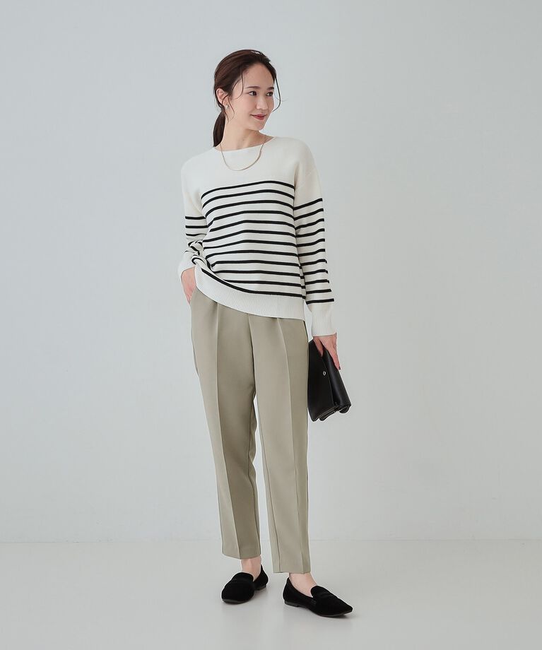 SHOO･LA･RUE「【SS-3L/洗える/通勤・セレモニーにも】しなやかな身のこなしが叶う ストレッチテーパードパンツ」|その他|