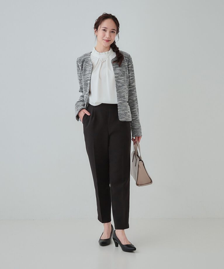 SHOO･LA･RUE「【SS-3L/洗える/通勤・セレモニーにも】しなやかな身のこなしが叶う ストレッチテーパードパンツ」|その他|