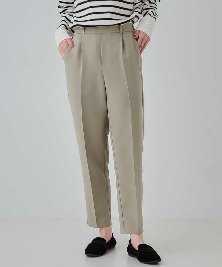 SHOO･LA･RUE「【SS-3L/洗える/通勤・セレモニーにも】しなやかな身のこなしが叶う ストレッチテーパードパンツ」|その他|トープ(054)