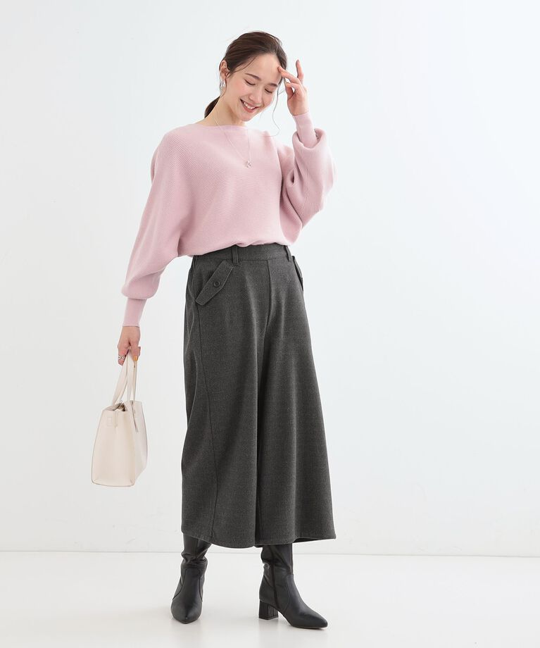 SHOO･LA･RUE「【S-LL】お尻や太ももをカバーしてくれる あったかガウチョパンツ」|その他|