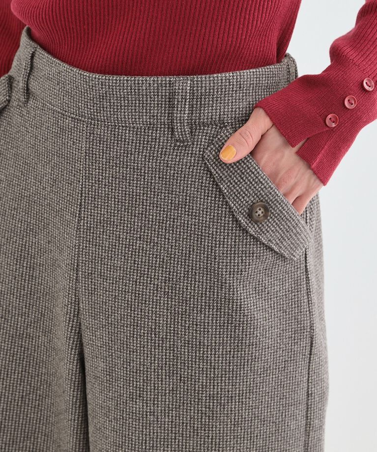 SHOO･LA･RUE「【S-LL】お尻や太ももをカバーしてくれる あったかガウチョパンツ」|その他|