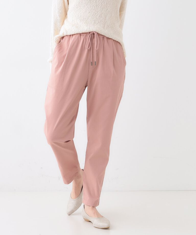 SHOO･LA･RUE「【洗える/SS-3L/美脚シルエット】綿ストレッチイージーテーパードパンツ」|その他|