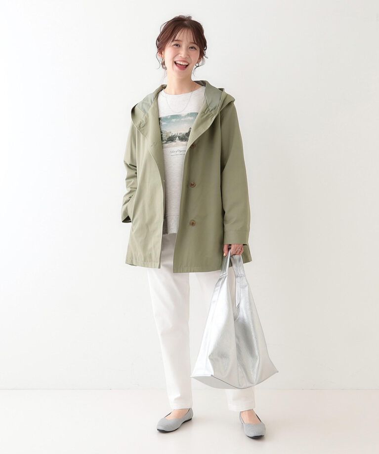SHOO･LA･RUE「【洗える/SS-3L/美脚シルエット】綿ストレッチイージーテーパードパンツ」|その他|