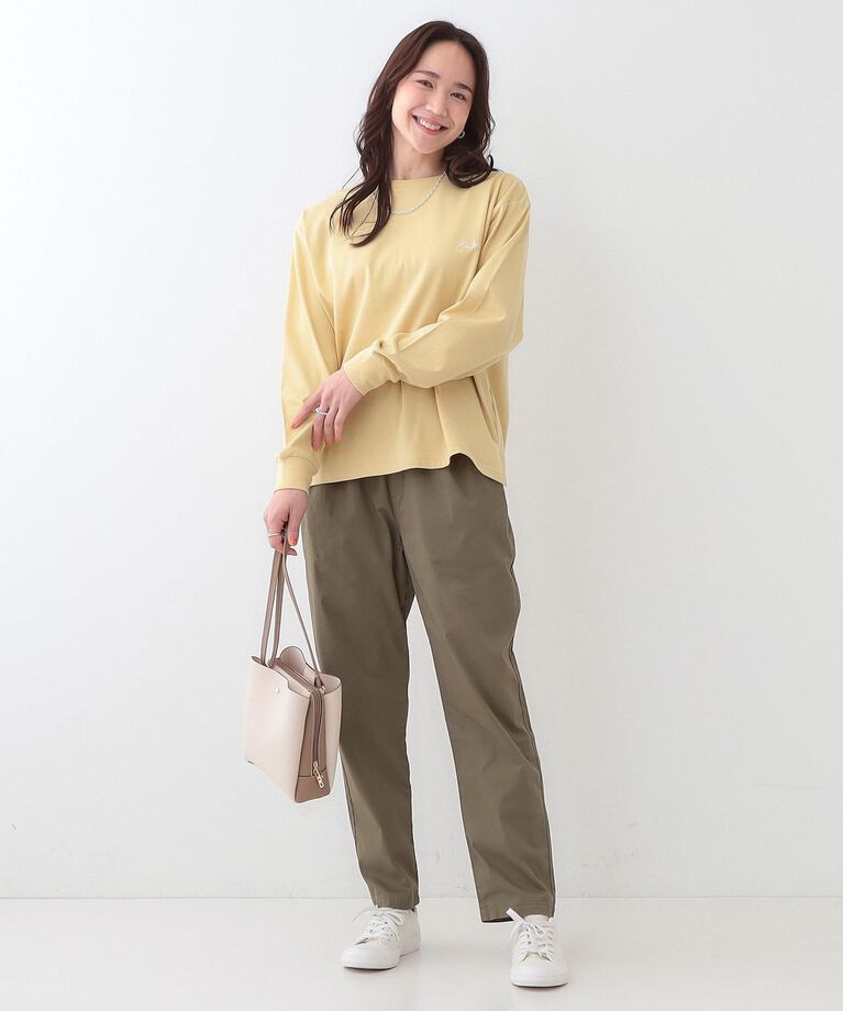 SHOO･LA･RUE「【洗える/SS-3L/美脚シルエット】綿ストレッチイージーテーパードパンツ」|その他|
