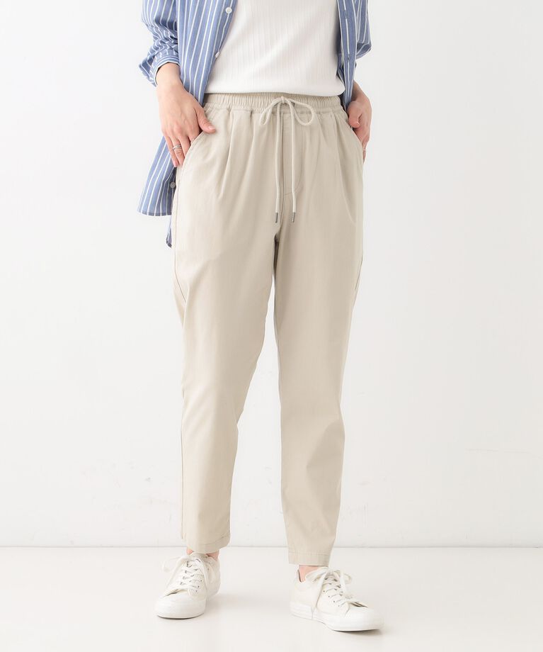 SHOO･LA･RUE「【洗える/SS-3L/美脚シルエット】綿ストレッチイージーテーパードパンツ」|その他|