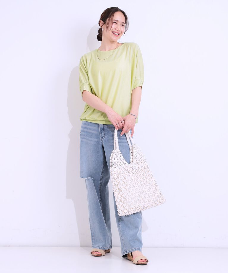 SHOO･LA･RUE「【ひんやり/UVカット】ドルマントップス」|Tシャツ・カットソー|