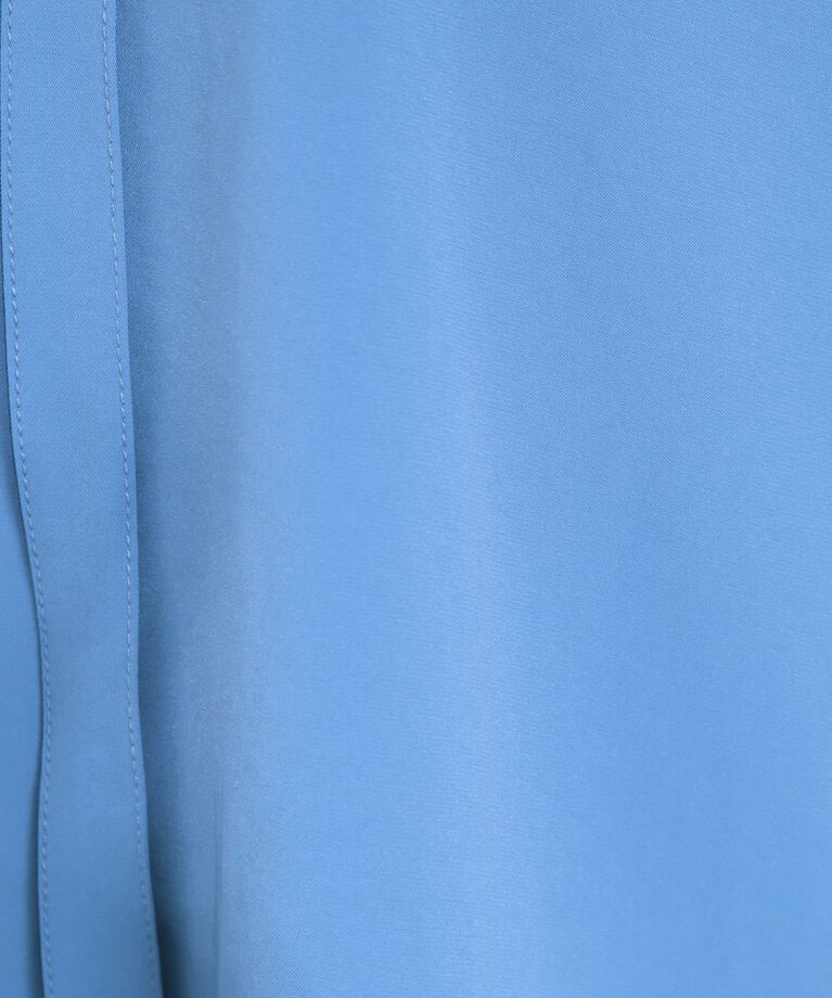 SHOO･LA･RUE「【洗える/接触冷感/S-LL】フェミニンもクールも フリルリボン5分袖ブラウス」|シャツ・ブラウス|