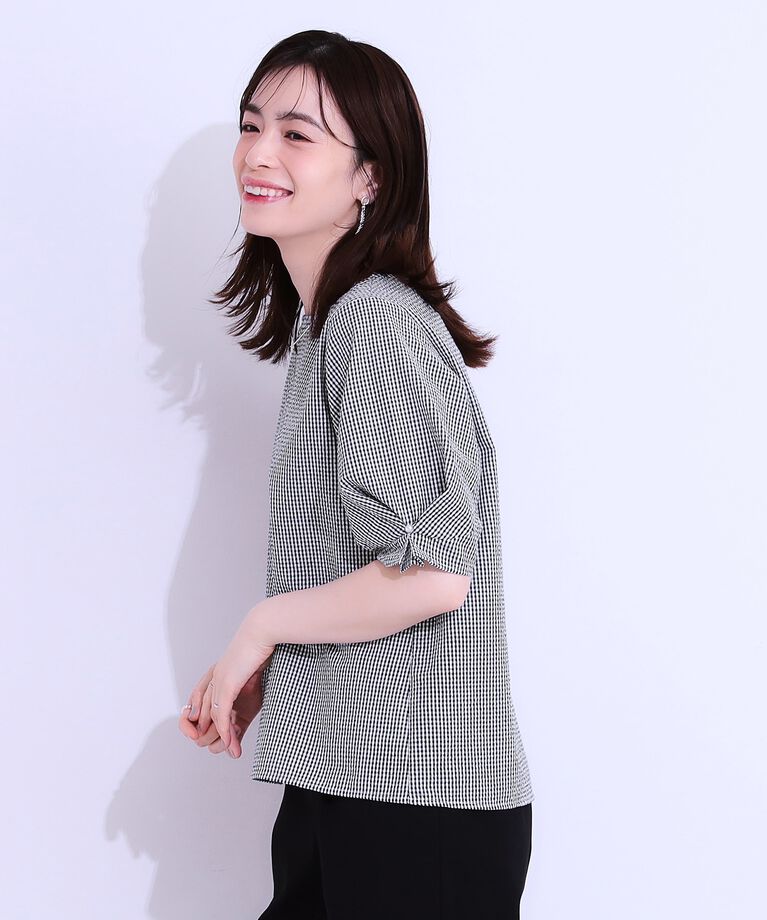 SHOO･LA･RUE「【セットアップ可】お袖タックブラウス」|シャツ・ブラウス|