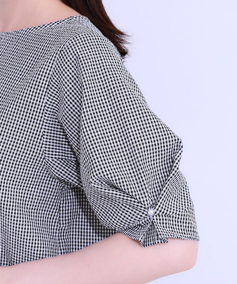 SHOO･LA･RUE「【セットアップ可】お袖タックブラウス」|シャツ・ブラウス|