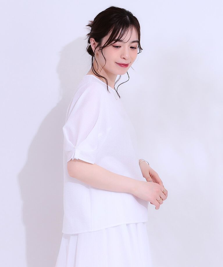 SHOO･LA･RUE「【セットアップ可】お袖タックブラウス」|シャツ・ブラウス|